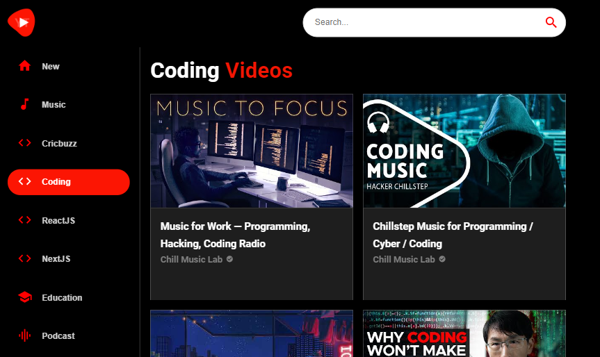 music streaming app